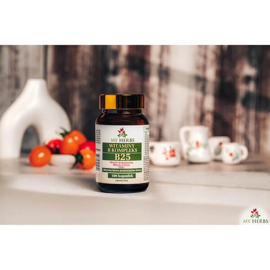 My Herbs Vitaminen B-complex B 25, capsules, 100 st.