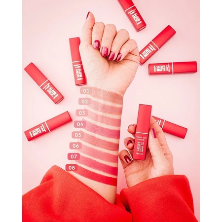 Golden Rose Mood Satiny Matte Lipstick, matte lipstick, 05, 3.5 g