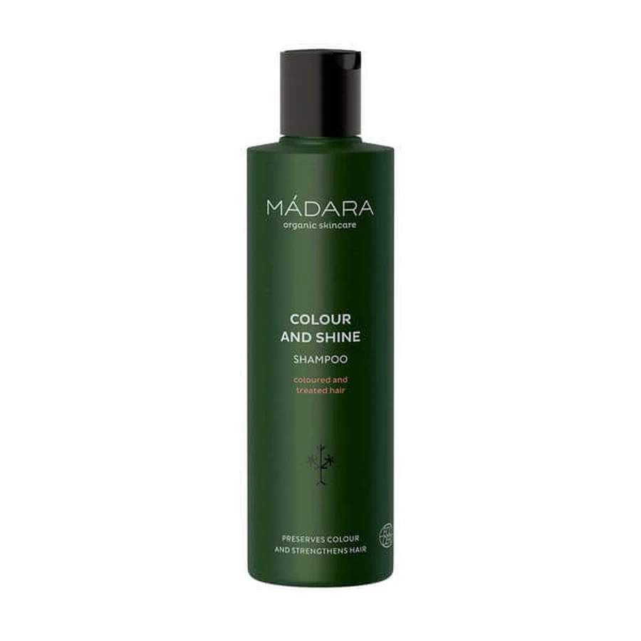 Madara Haarpflege, Farbe und Glanz, Shampoo für coloriertes Haar, 250 ml