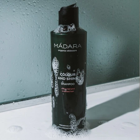 Madara Haarpflege, Farbe und Glanz, Shampoo für coloriertes Haar, 250 ml
