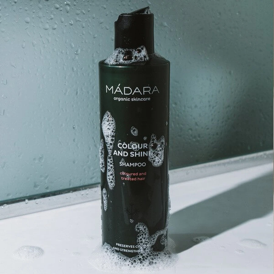 Madara Haarpflege, Farbe und Glanz, Shampoo für coloriertes Haar, 250 ml