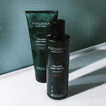 Madara Haarpflege, Farbe und Glanz, Shampoo für coloriertes Haar, 250 ml