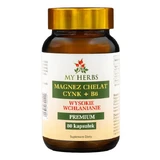 My Herbs Magnesium Zinc Chelate + B6, capsules, 80 pcs.