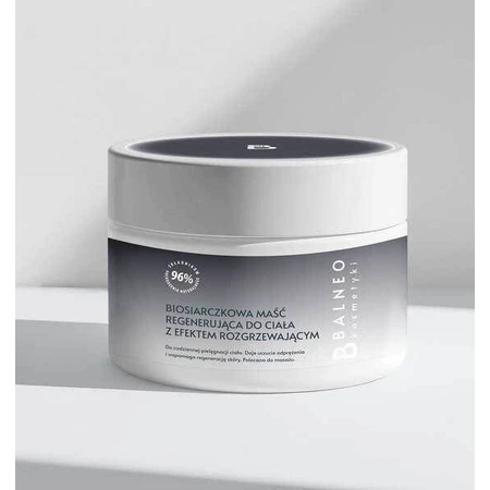 Balneocosmética, pomada corporal biosulfurada, regeneradora y calentadora, 250 ml
