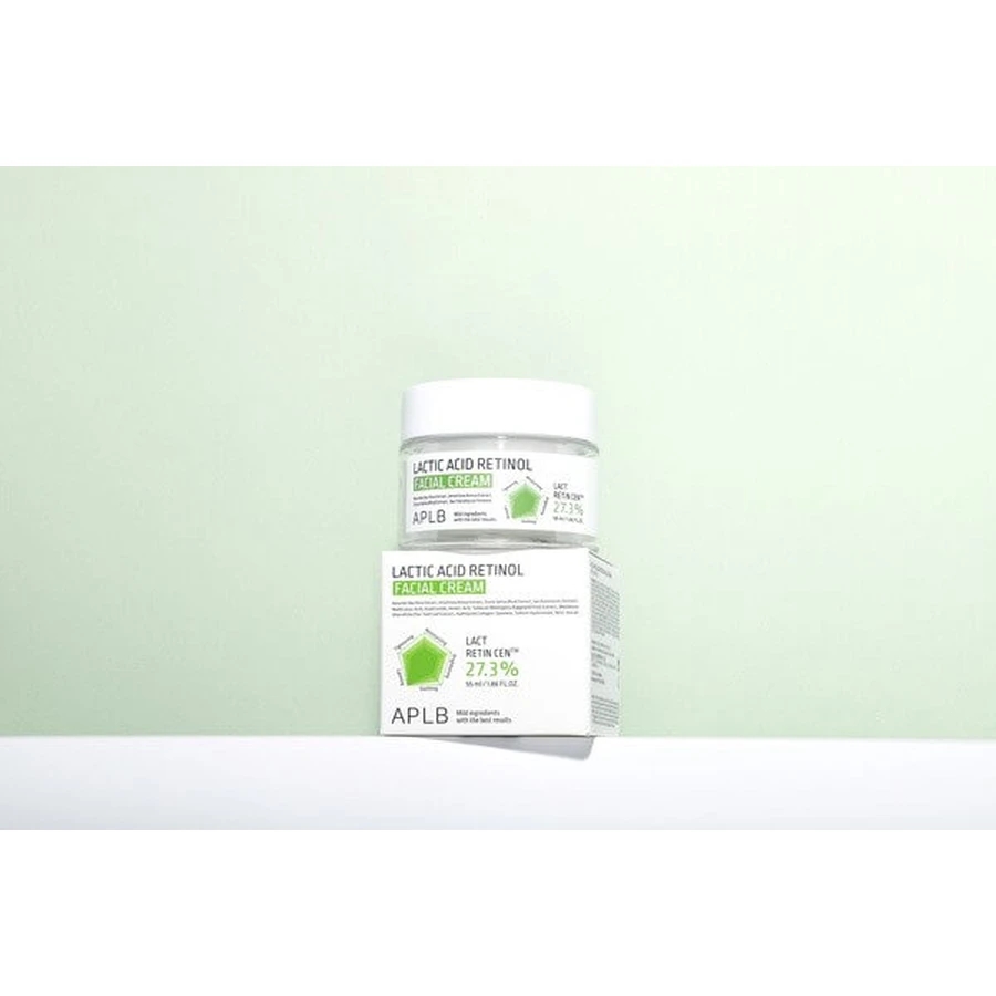 APLB Lactic Acid Retinol Facial Cream, crème de renouvellement à l'acide lactique et au rétinol, 55 ml