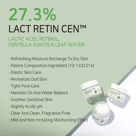 APLB Lactic Acid Retinol Facial Cream, crème de renouvellement à l'acide lactique et au rétinol, 55 ml