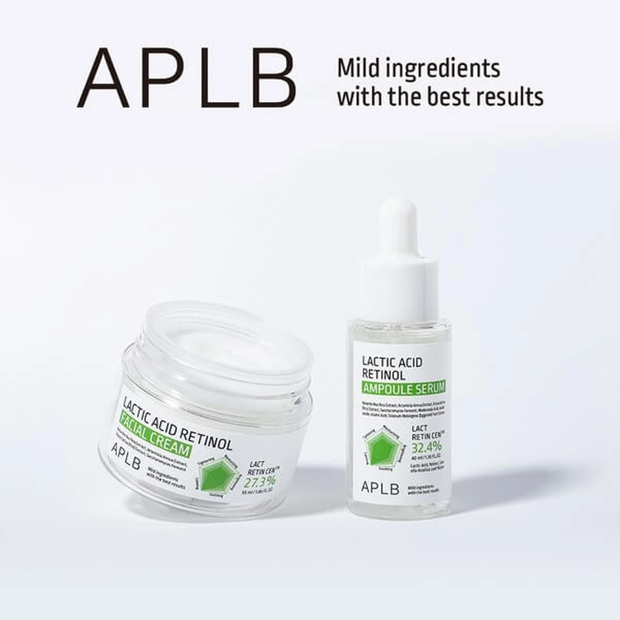 APLB Lactic Acid Retinol Facial Cream, crème de renouvellement à l'acide lactique et au rétinol, 55 ml