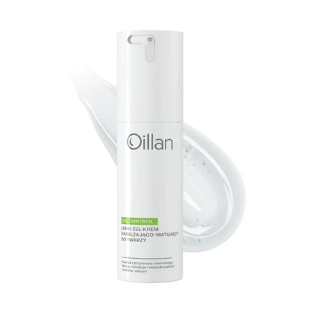 Oillan Oil Control, lightweight moisturizing and mattifying gel-cream for combination and oily skin, 50 ml