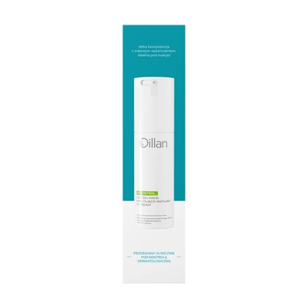 Oillan Oil Control, lightweight moisturizing and mattifying gel-cream for combination and oily skin, 50 ml
