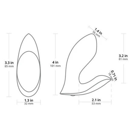 Lovense Flexer, vibrador controlado por app, 1 ud.