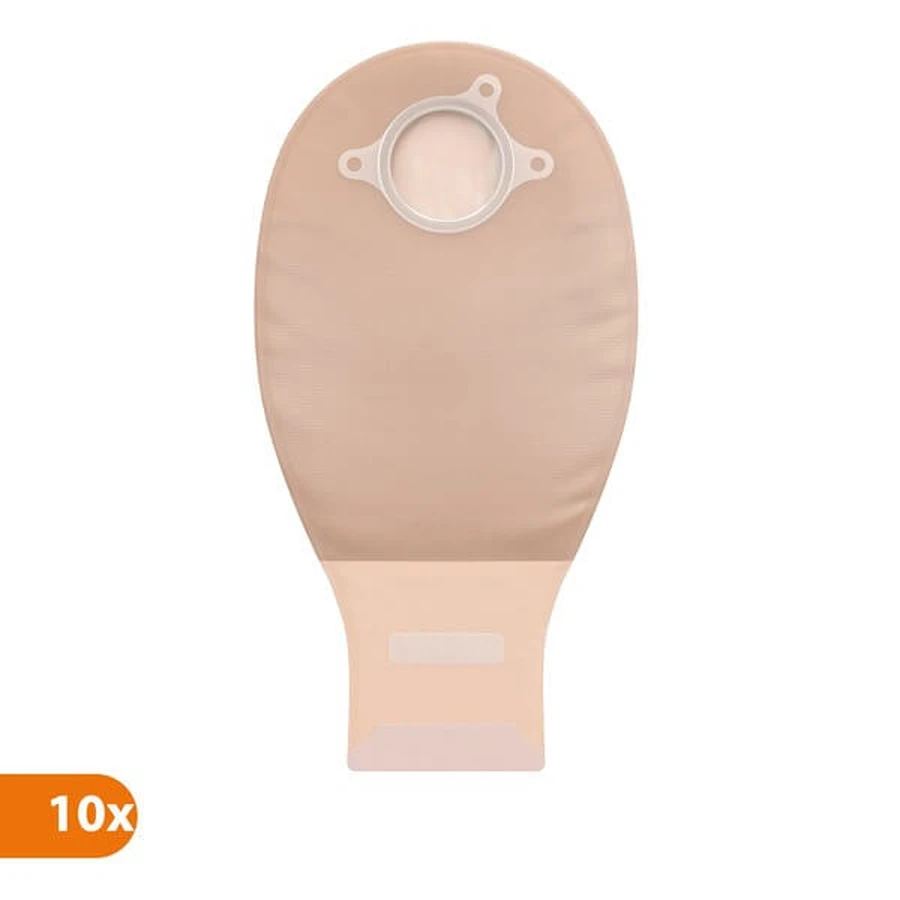 Natura+, stomazakje met filter, 57 mm, beige, 10 st.
