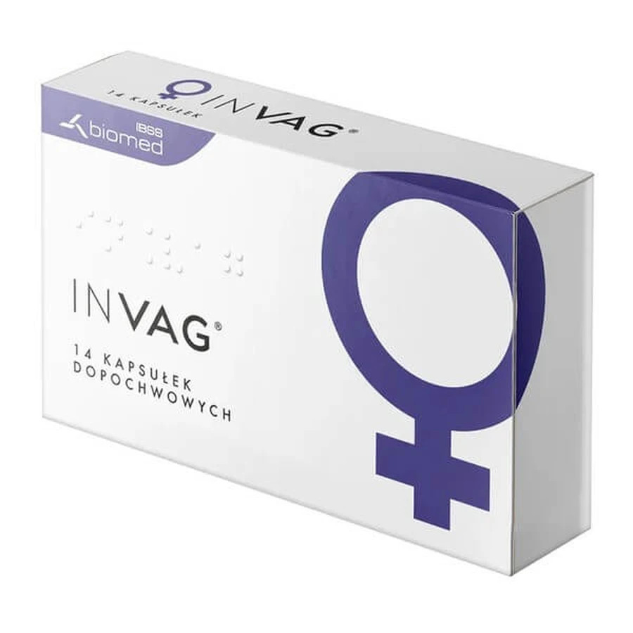 InVag, cápsulas vaginales, duras, 14 uds.