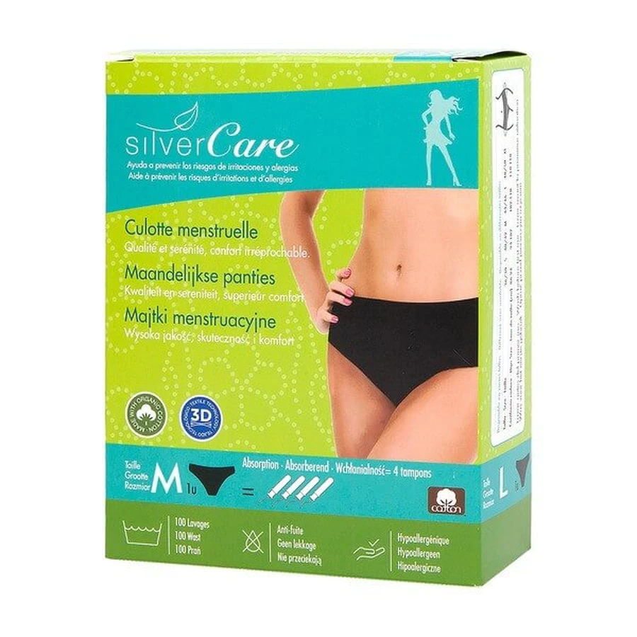 Silver Care, culotte menstruelle, taille M, 94-102 cm, 1 pc.