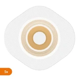 Natura Durahesive Convex, stoma plate with pre-made hole, 57/41 mm, 5 pcs.