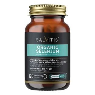 Salvitis Organic Selenium (Selenio orgánico), comprimidos recubiertos con película, 120 uds.