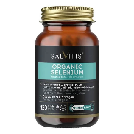 Salvitis Organic Selenium (Selenio orgánico), comprimidos recubiertos con película, 120 uds.