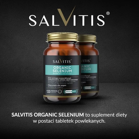 Salvitis Organic Selenium (Selenio orgánico), comprimidos recubiertos con película, 120 uds.