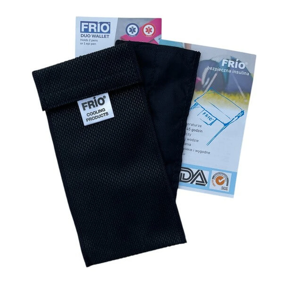 Frio, dubbele etui voor 2 pennen of 1 EpiPEN, zwart, 1 st.