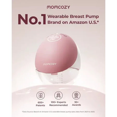 Momcozy M9, tire-lait simple, couleur rouge, 1 pc.