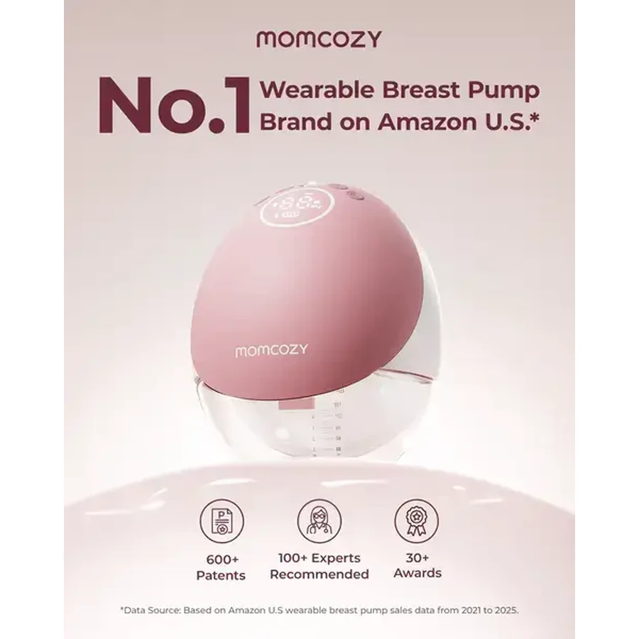 Momcozy M9, tire-lait simple, couleur rouge, 1 pc.