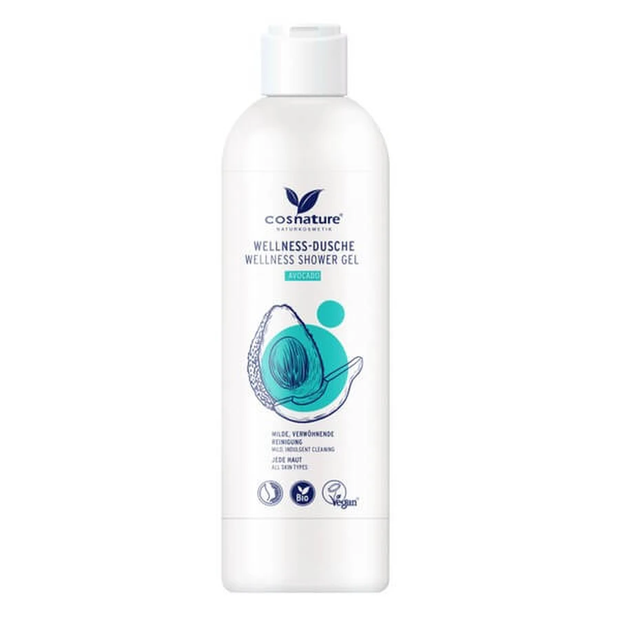 Cosnature, gel douche bien-être naturel à l'avocat, 250 ml