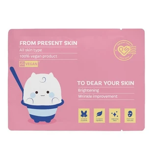 Present Skin P.S. Probiotics for Your Skin, masque en feuille avec probiotiques, 20 g