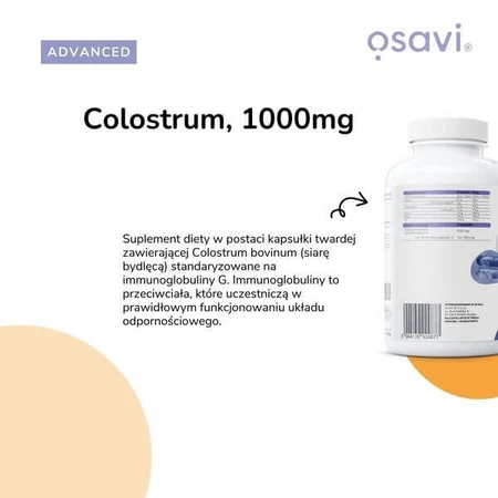 Osavi Colostrum 1000 mg, capsules, 180 st.