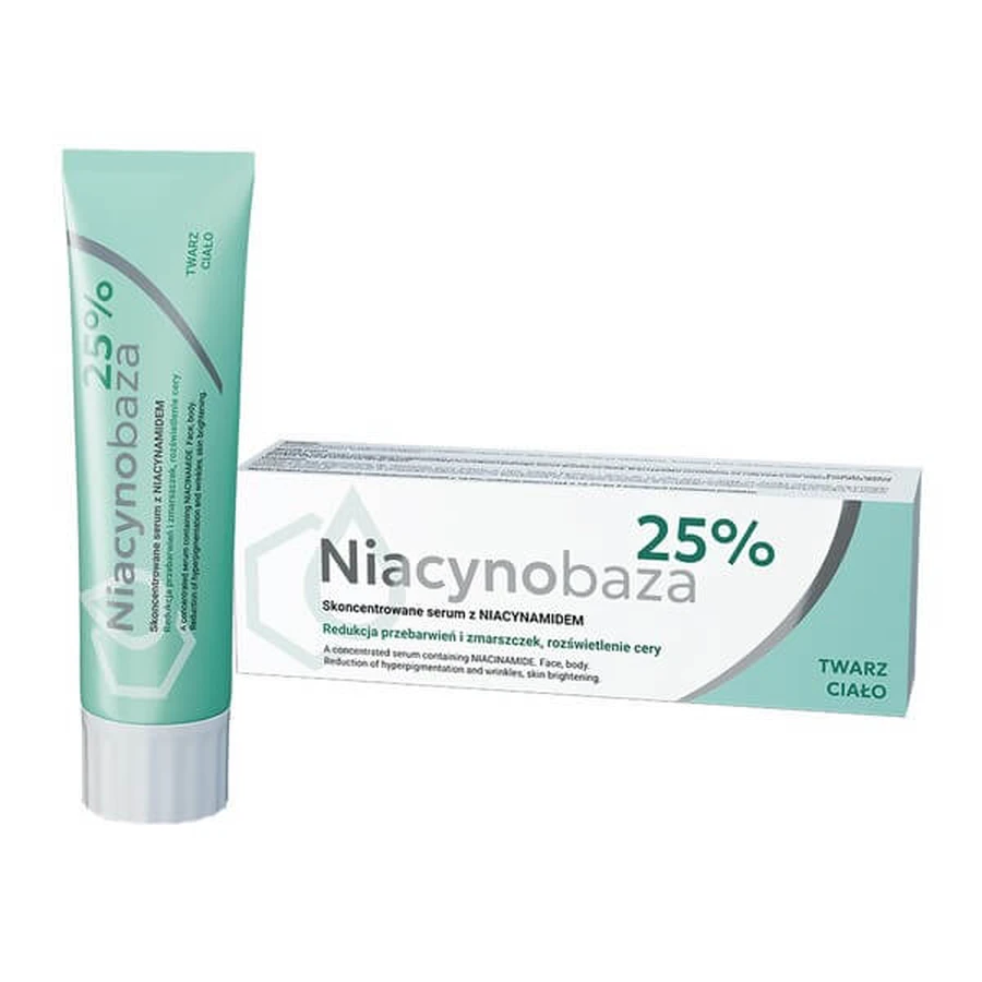 Lote Niacinobase 25%, suero concentrado con niacinamida, 30 g + Retinobase 17000, crema farmacéutica de vitamina A, 30 g