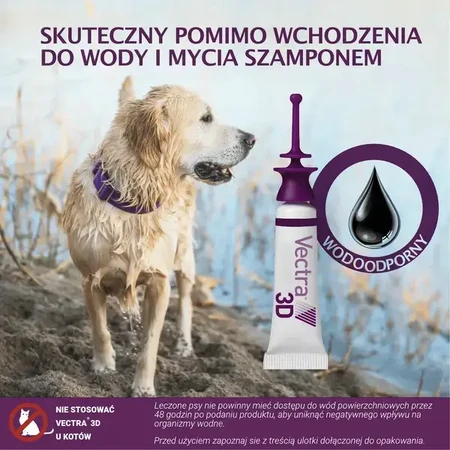 Vectra 3D Solution für Hunde 10-25 kg, Parasitenschutz, Pipetten, 3 Stück.