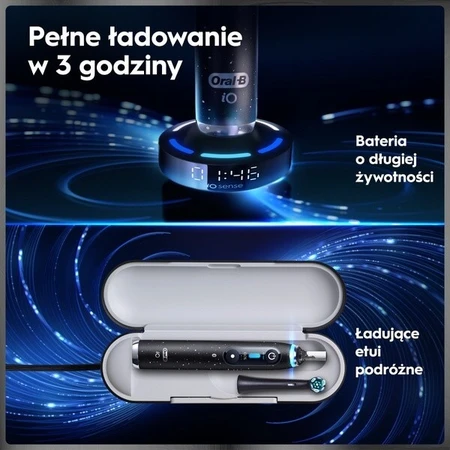 Oral-B iO 10, electric toothbrush, Cosmic Black, 1 pc.
