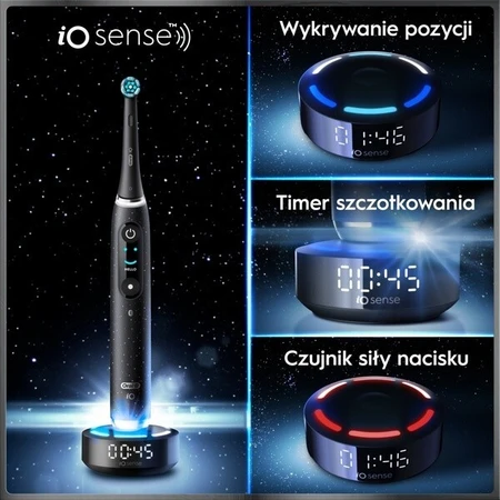 Oral-B iO 10, electric toothbrush, Cosmic Black, 1 pc.