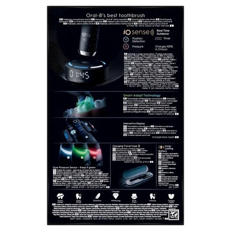 Oral-B iO 10, electric toothbrush, Cosmic Black, 1 pc.