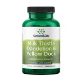 Swanson Cardo Mariano Diente de León&amp;Amarilla Dock, cápsulas, 120 pcs.