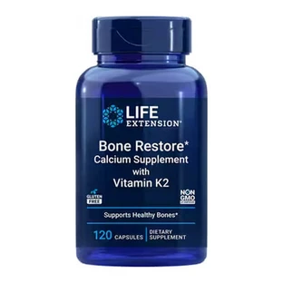 Life Extension Bone Restore with Vitamin K2, capsules, 120 pcs.