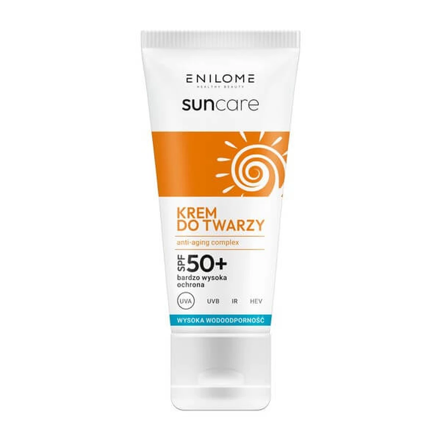 Enilome Healthy Beauty SunCare, face cream SPF 50+, anti-aging complex, 50 ml