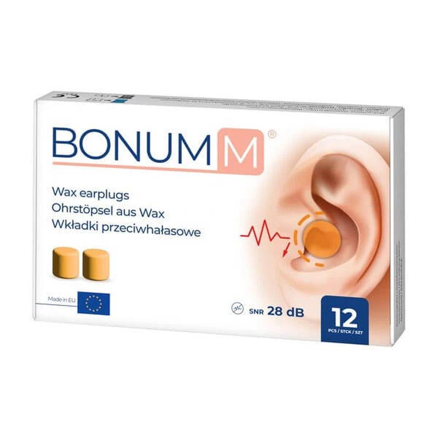 Bonumm, geluiddempende inzetstukken, 12 stuks