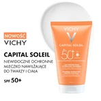 Vichy Capital Soleil, Schutzmilch SPF50+ für Gesicht und Körper, 150 ml