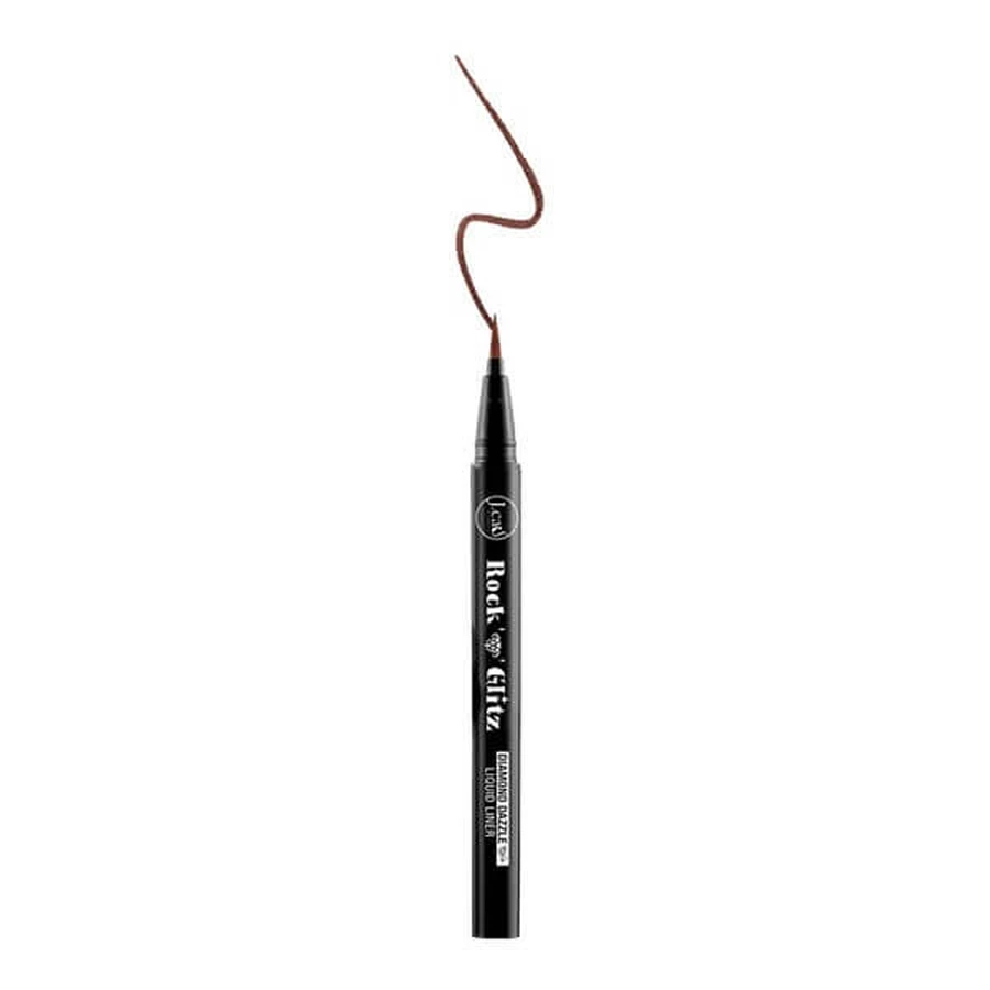 J.Cat Beauty, Rock N' Glitz Diamond Dazzle Liquid Liner 106, delineador líquido con brillo de diamante, 0,85 g.