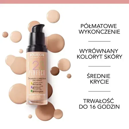 Bourjois 1, 2, 3 Perfect, medium coverage face primer, 51 Light Vanilla, 30 ml