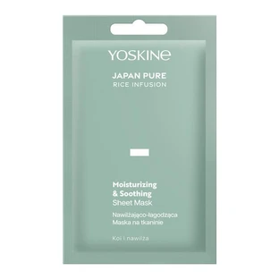 Yoskine Japan Pure Rice Infusion, hydraterend en verzachtend stoffen masker, 1 st.