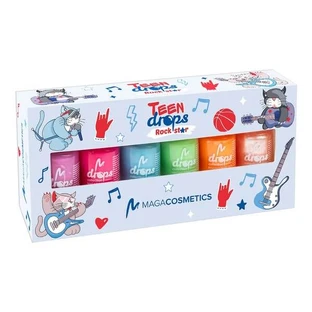 Maga Cosmetics, Teen Drops Rockstar V.03, nail polish set, 6 x 6 ml