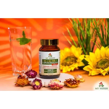 My Herbs D3 + K2 MK-7 Lipozomal, Forte, capsule, 80 buc.
