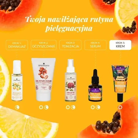 Orientana Hello Papaya, energizing day face cream, 40 ml