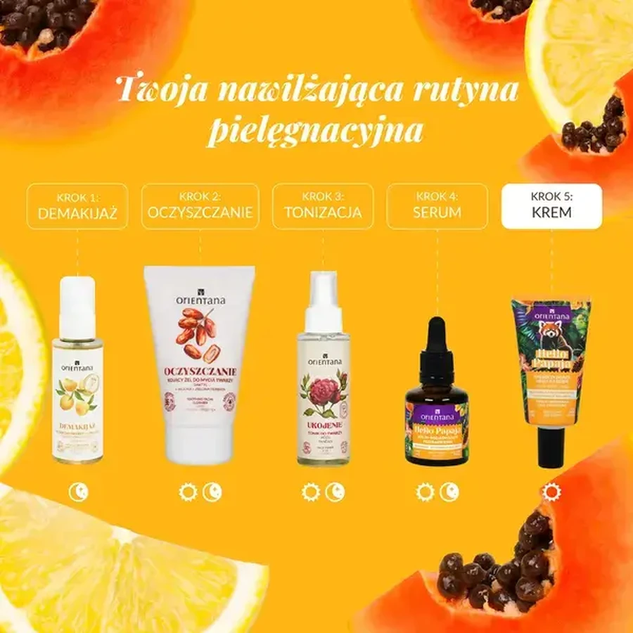 Orientana Hello Papaya, energizing day face cream, 40 ml