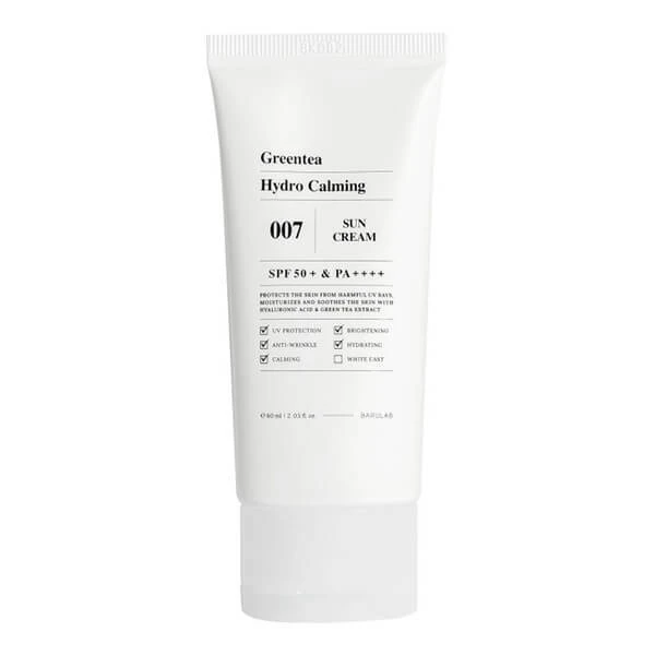 Barulab Greentea, moisturizing sunscreen SPF 50+ PA++++ with green…