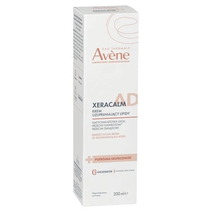 Avene Eau Thermale Xera Calm A.D, lipid replenishing cream, 200 ml