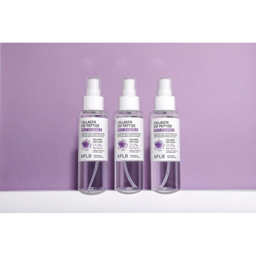 APLB Collagen EGF Peptide Mist Essence, facial mist-essence with collagen and EGF peptides, 105 ml.