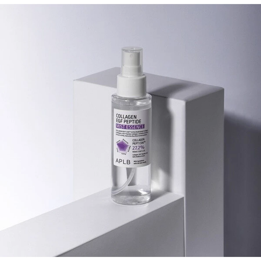 APLB Collagen EGF Peptide Mist Essence, facial mist-essence with collagen and EGF peptides, 105 ml.