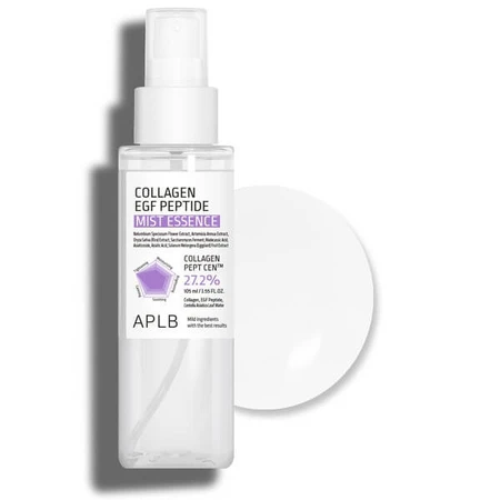APLB Collagen EGF Peptide Mist Essence, facial mist-essence with collagen and EGF peptides, 105 ml.