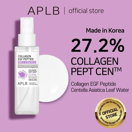 APLB Collagen EGF Peptide Mist Essence, facial mist-essence with collagen and EGF peptides, 105 ml.